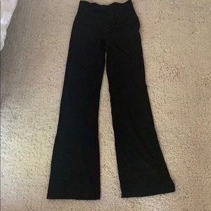 Black Athleta flare leggings